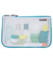 ארגונית אכסון Set Of 3 Assorted Piped Pouches