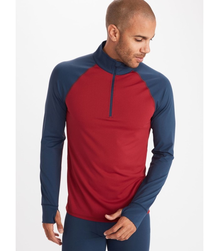 חולצה תרמית חצי רוכסן לגברים Baselayer