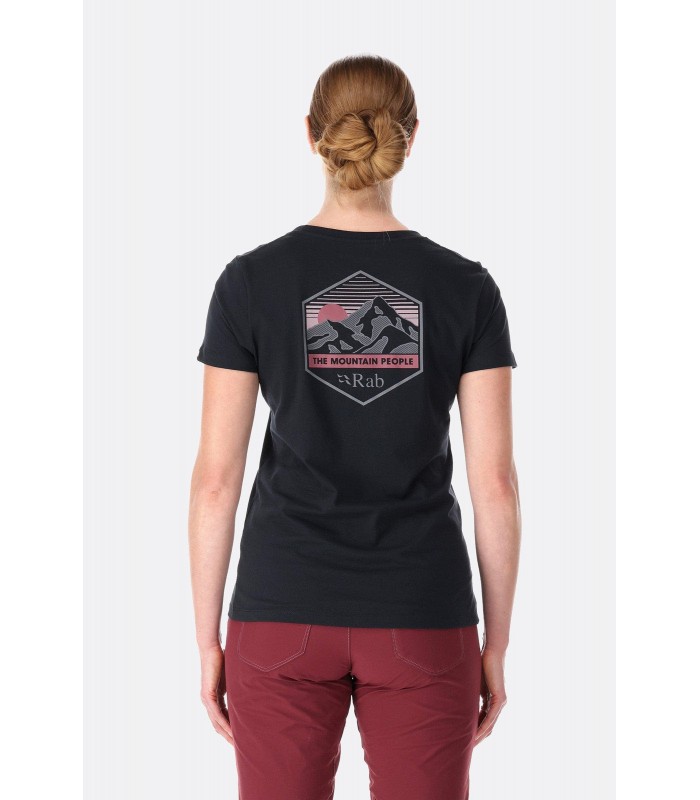 חולצת טי שרט קצרה מכותנה לנשים Stance Mountain Tee