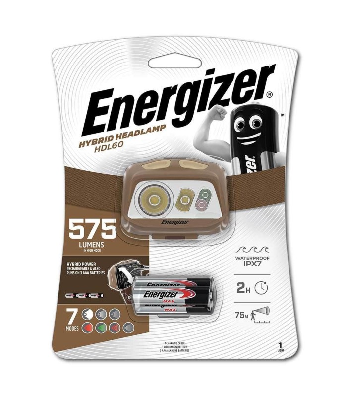 copy of פנס ראש מקצועי + אור אדום Storm 450 Lumens