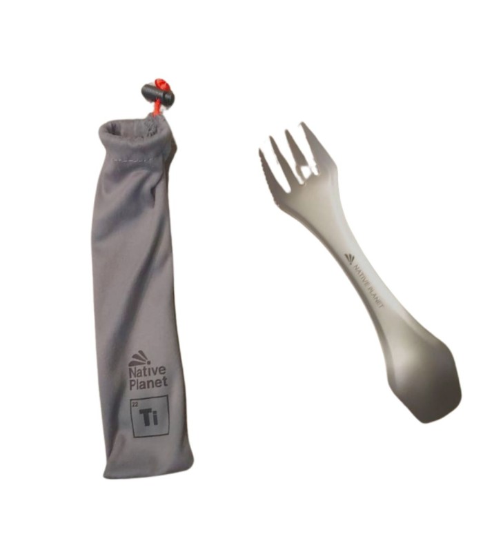 כף + מזלג טיטניום Spork