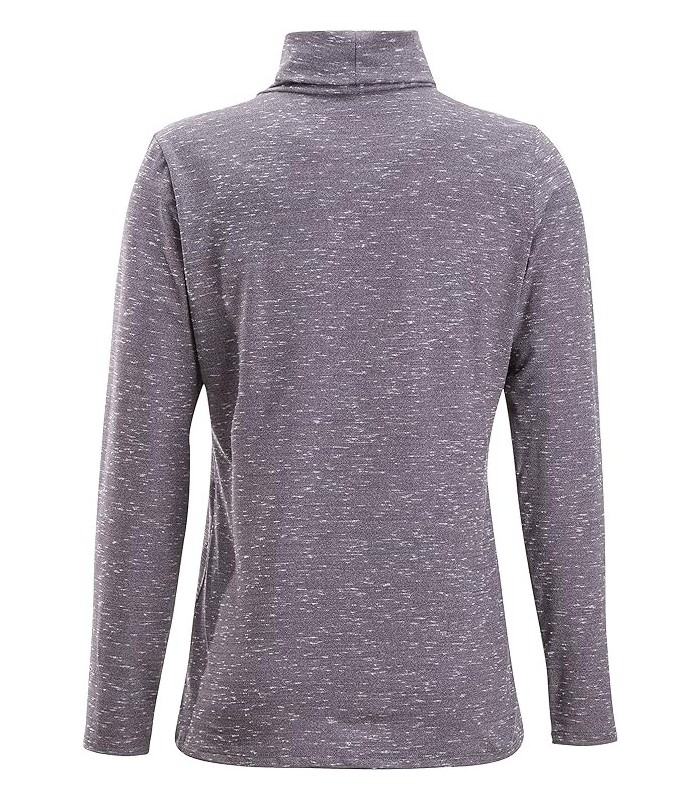 חולצת גולף שרוול ארוך לנשים Wanderlux Marl Turtleneck