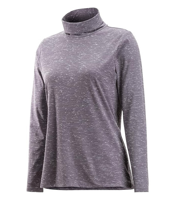חולצת גולף שרוול ארוך לנשים Wanderlux Marl Turtleneck
