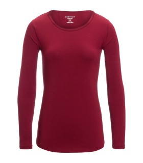 חולצת טי שרט שרוול ארוך לנשים Wanderlux Scoop Neck