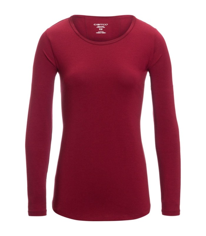 חולצת טי שרט שרוול ארוך לנשים Wanderlux Scoop Neck