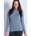 חולצת טי שרט שרוול ארוך לנשים Wanderlux Turtleneck