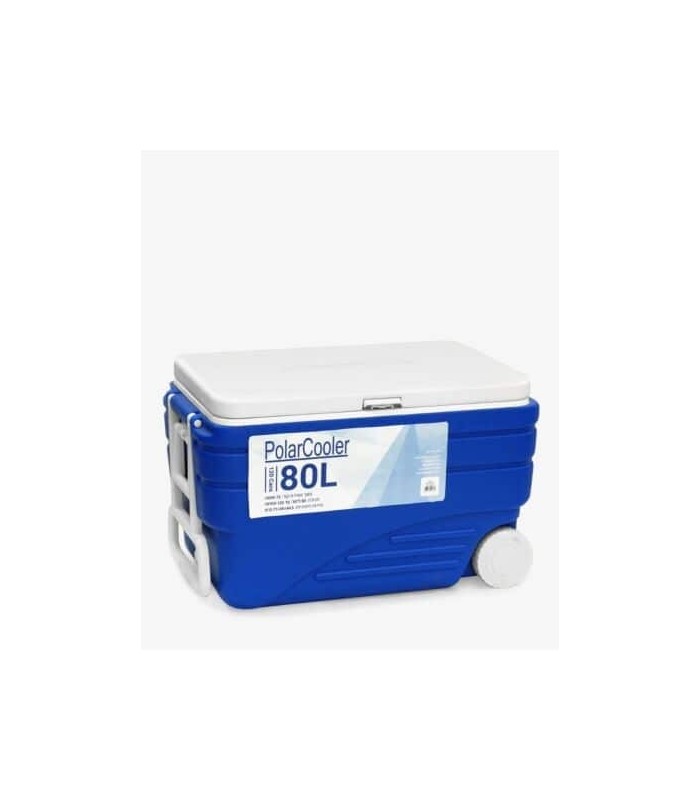 צידנית קשיחה מקפיאה ענקית 80 ליטר + גלגלים Polar Cooler