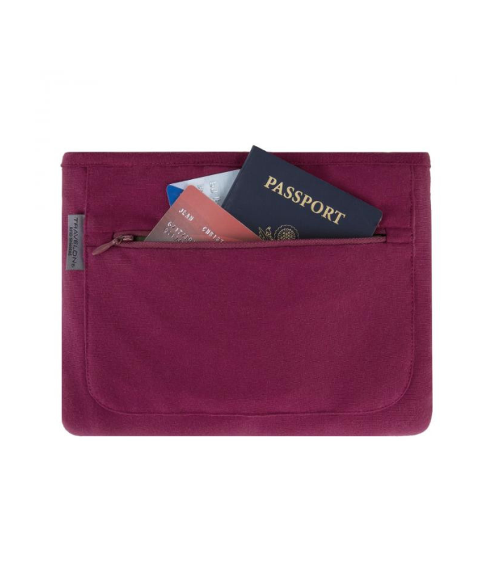 צעיף טיסות Travel Scarf עם כיס מוגן והגנת RFID