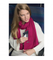 צעיף טיסות Travel Scarf עם כיס מוגן והגנת RFID