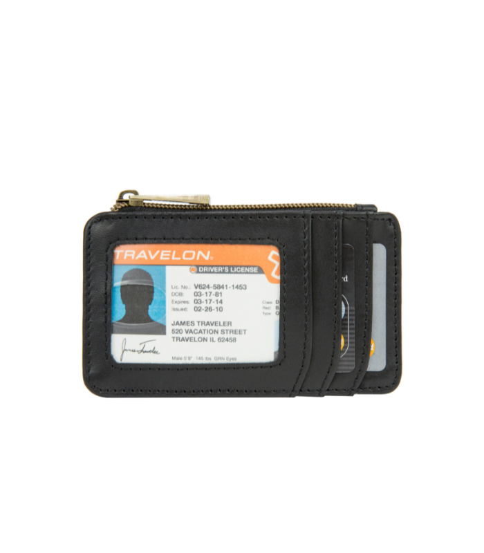 ארנק לכרטיסים ומזומן RFID LEATHER