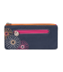 ארנק נשים Safe Id Daisy Double Zip Clutch Wallet